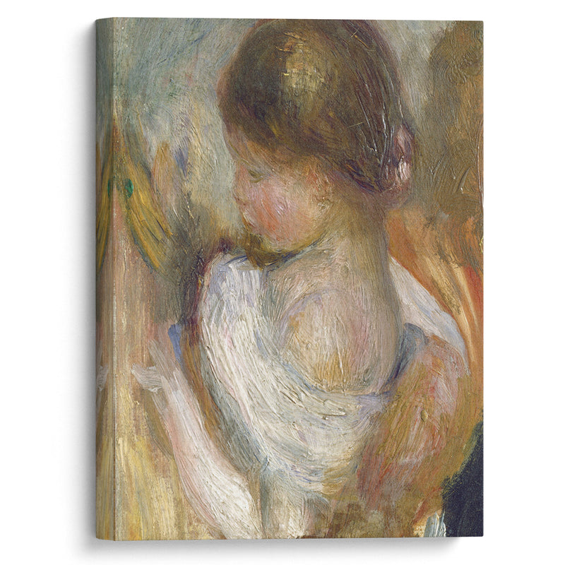 Young Girl Reading (c. 1888) - Pierre-Auguste Renoir - Canvas Print