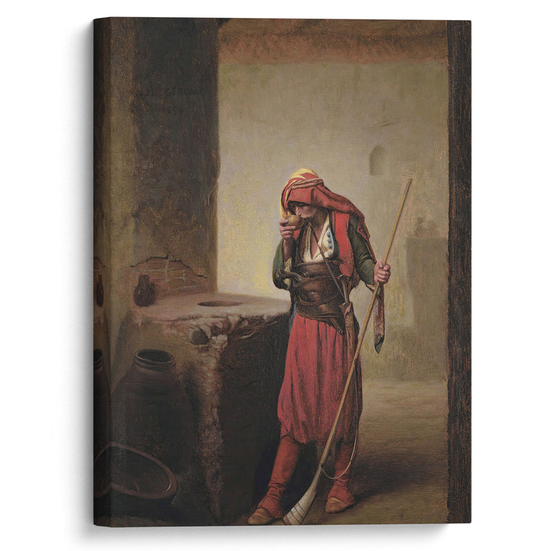 Arnaut Drinking (1856) - Jean-Léon Gérôme - Canvas Print