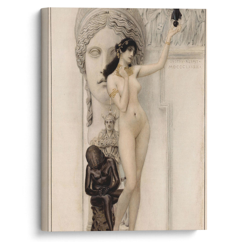 Allegory of Sculpture (1889) - Gustav Klimt - Canvas Print