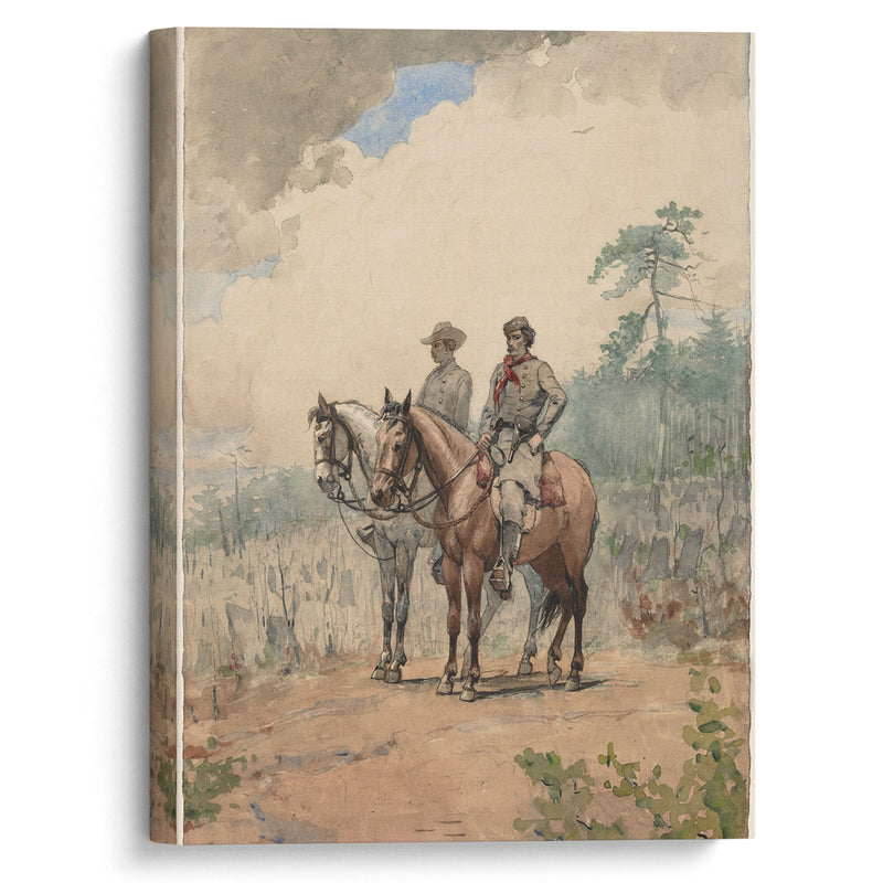 Two Scouts (1887) - Winslow Homer - Canvas Print