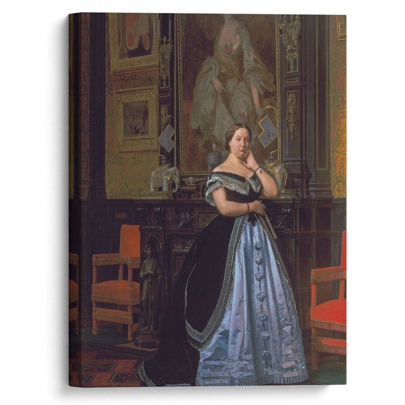 Portrait of Charlotte de Rothschild (1866) - Jean-Léon Gérôme - Canvas Print