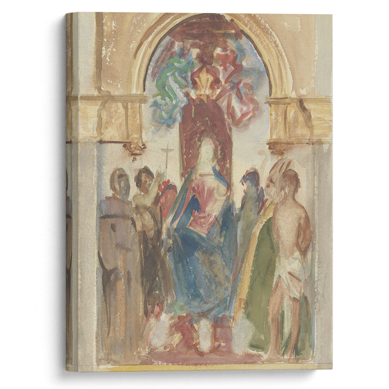 Madonna and Child and Saints (between 1895 and 1915) - John Singer Sargent - Canvas Print