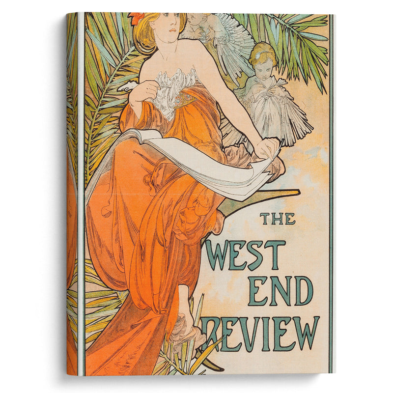 The West End Review (circa 1897) - Alphonse Mucha - Canvas Print