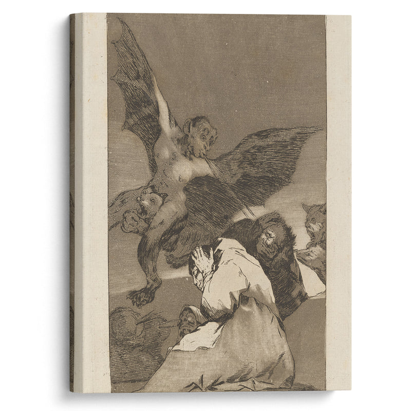 Soplones. (Tale-bearers—Blasts of wind) (1796-1797) - Francisco de Goya - Canvas Print