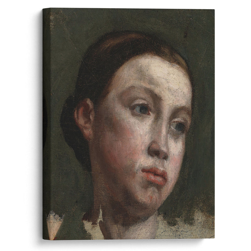 Portrait of a Young Woman (ca. 1845) - Gustave Courbet - Canvas Print