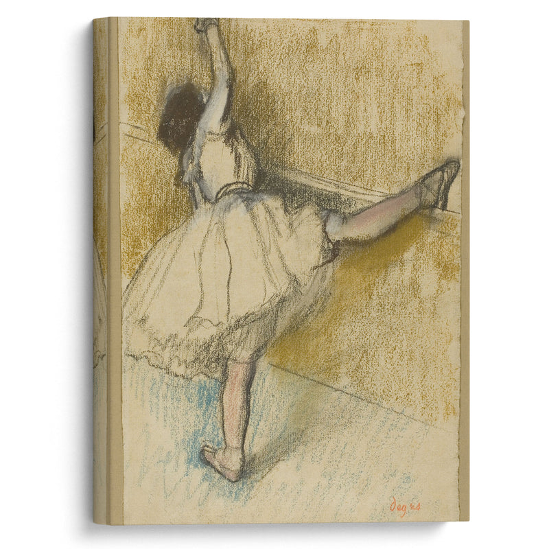 Dancer Stretching at the Bar (1877-80) - Edgar Degas - Canvas Print