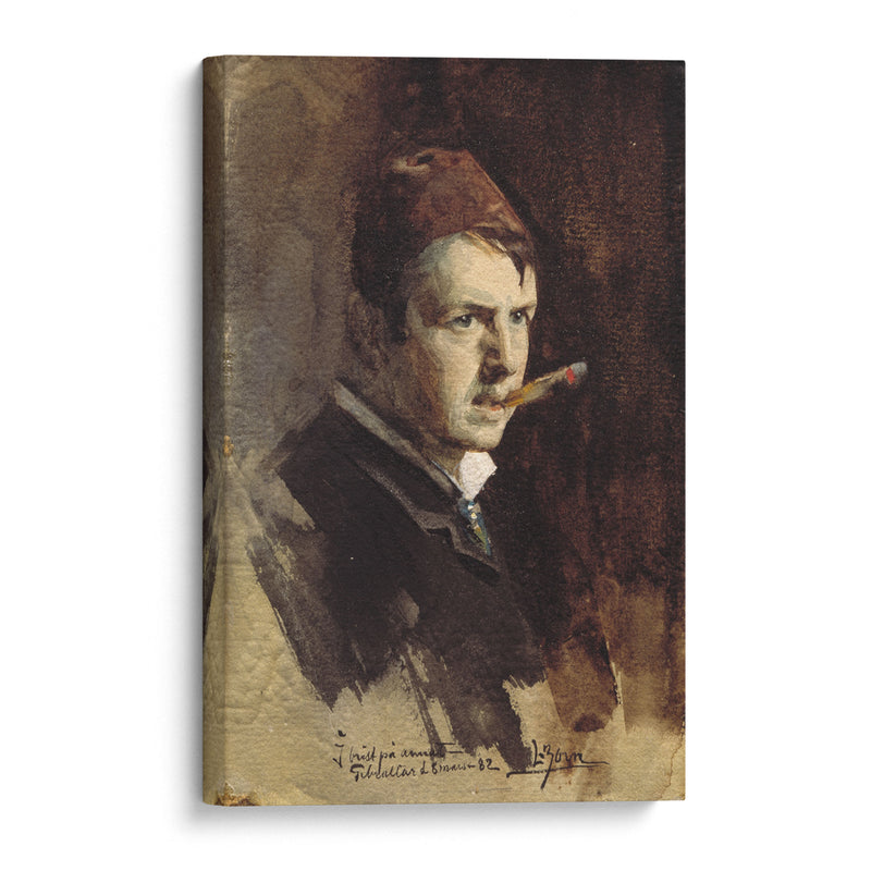 Self-portrait (1882) - Anders Zorn - Canvas Print