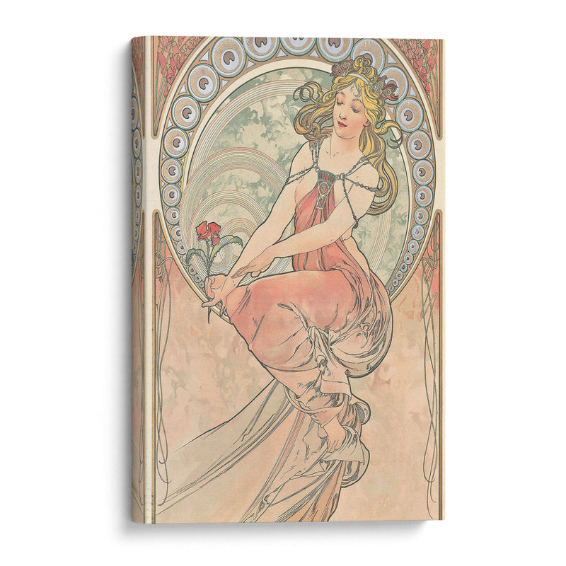 La Peinture (1898) - Alphonse Mucha - Canvas Print