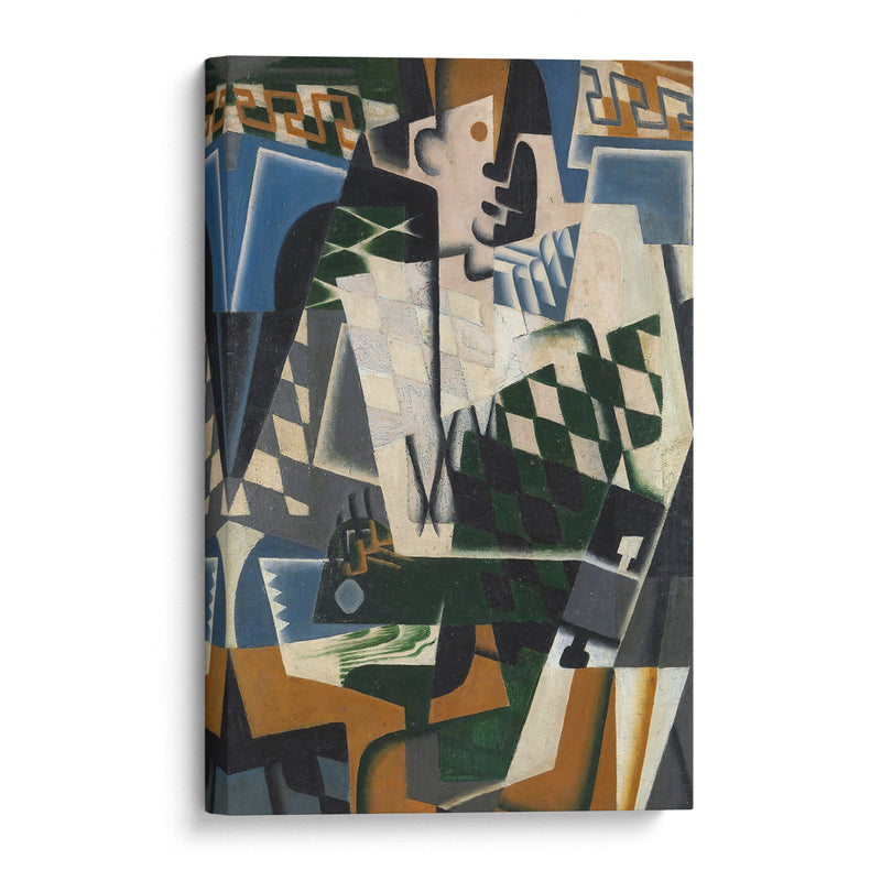 Harlequin with a Guitar (1917) - Juan Gris - Canvas Print