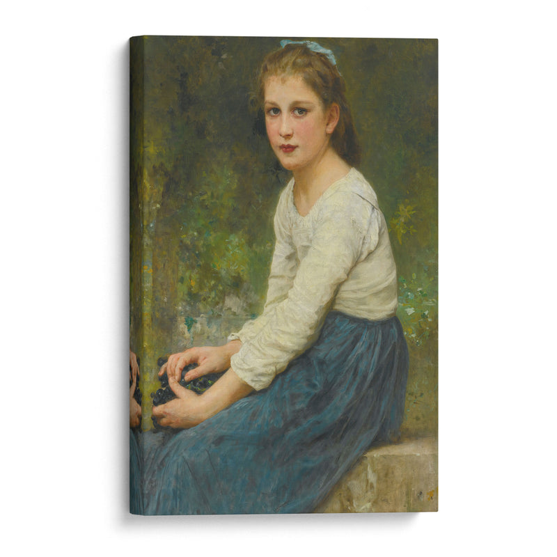 Jeune Fille Aux Raisins (1904) - William Bouguereau - Canvas Print