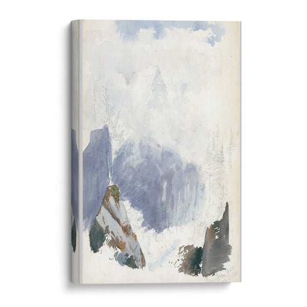 Matterhorn from Zmutt Glacier, Zermatt 2 (1870) - John Singer Sargent - Canvas Print