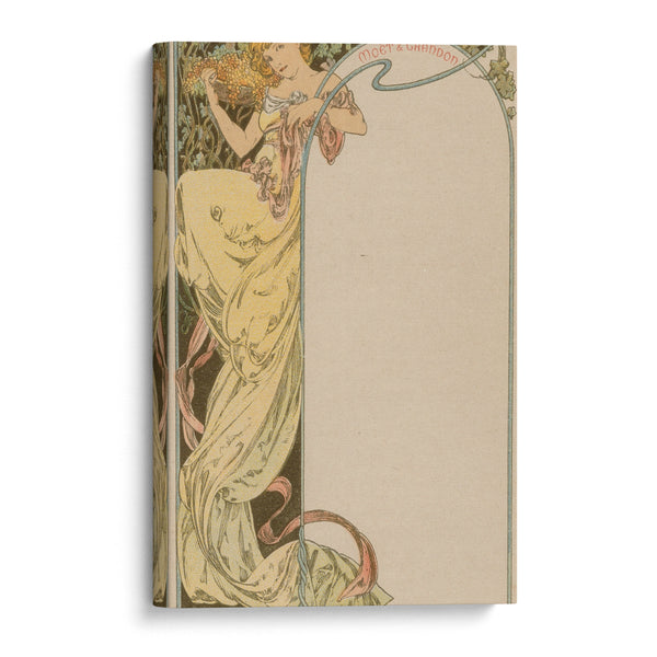 Menu Card (circa 1900) - Alphonse Mucha - Canvas Print