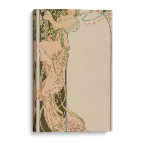 Menu Card (circa 1900) - Alphonse Mucha - Canvas Print