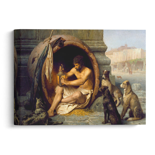 Diogenes (1860) - Jean-Léon Gérôme - Canvas Print