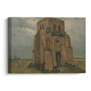 The old church tower at Nuenen (`The peasants’ churchyard’) (1885) - Vincent van Gogh - Canvas Print