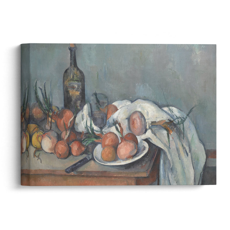 Still Life with Onions (1896 - 1898) - Paul Cézanne - Canvas Print