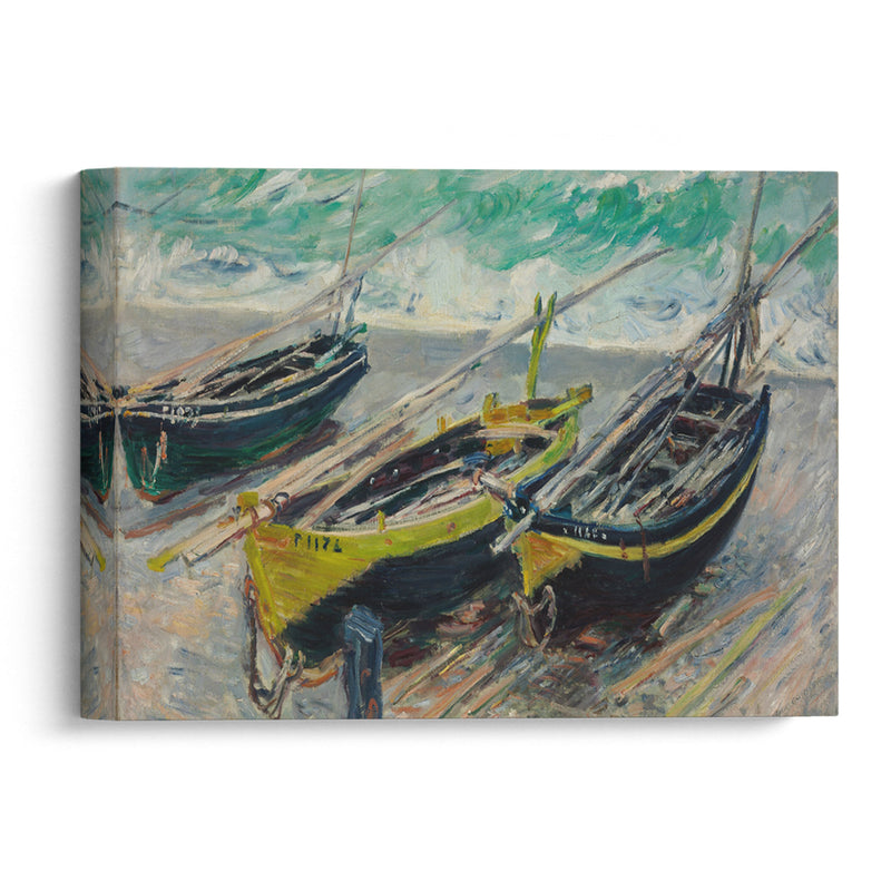 Three Fishing Boats - Claude Monet - Canvas Print