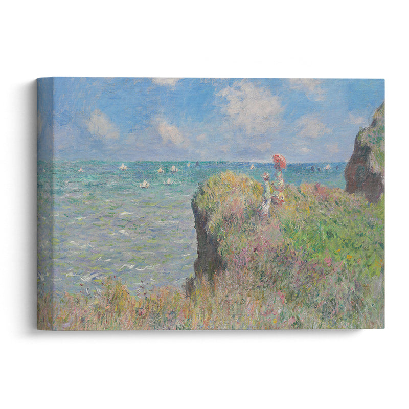 Cliff Walk at Pourville (1882) - Claude Monet - Canvas Print