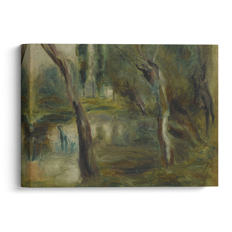 Saule au bord d’une mare (circa 187) - Pierre-Auguste Renoir - Canvas Print