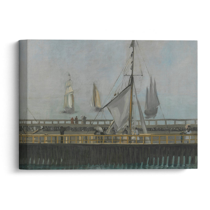 The jetty of Boulogne-sur-Mer (1868) - Édouard Manet - Canvas Print