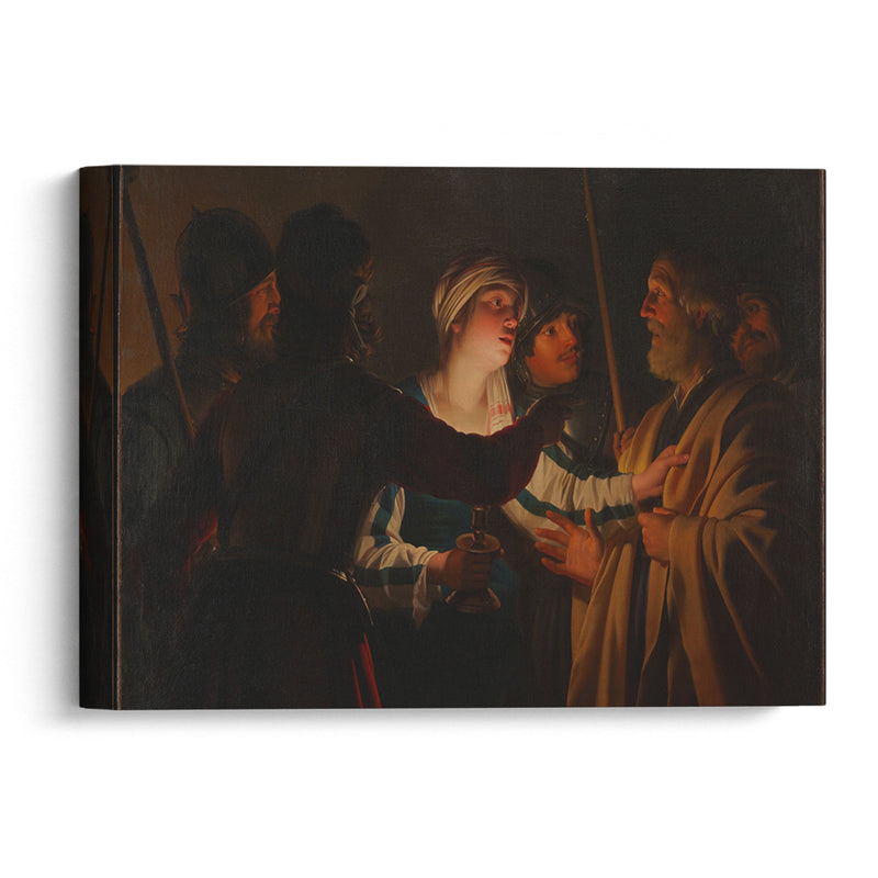 The Denial of St. Peter (c. 1623) - Gerard van Honthorst - Canvas Print