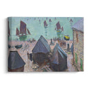 The Departure of the Boats, Étretat (1885) - Claude Monet - Canvas Print