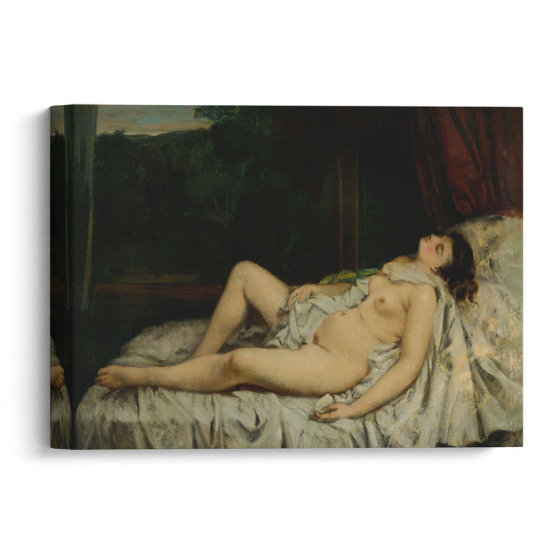 Sleeping Nude - Gustave Courbet - Canvas Print