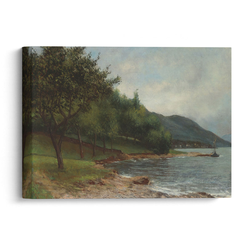 La Rive Du Lac Léman - Gustave Courbet - Canvas Print