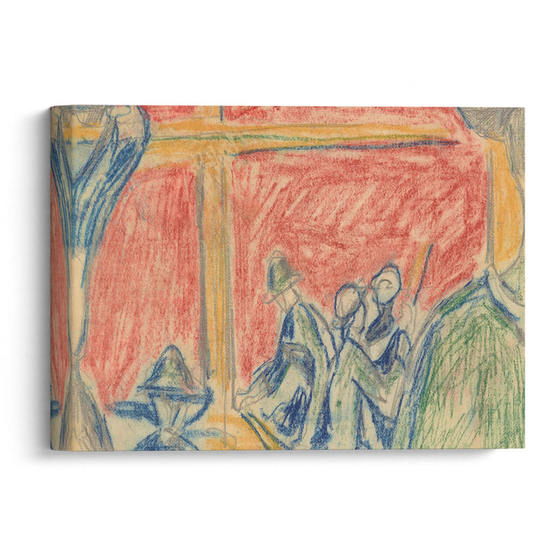 Arbeiderscene (1929) - Edvard Munch - Canvas Print