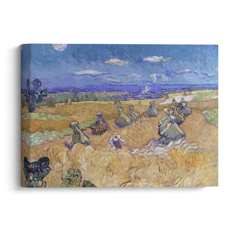 Wheat Fields with Reaper, Auvers - Vincent van Gogh - Canvas Print - UAIO LMT