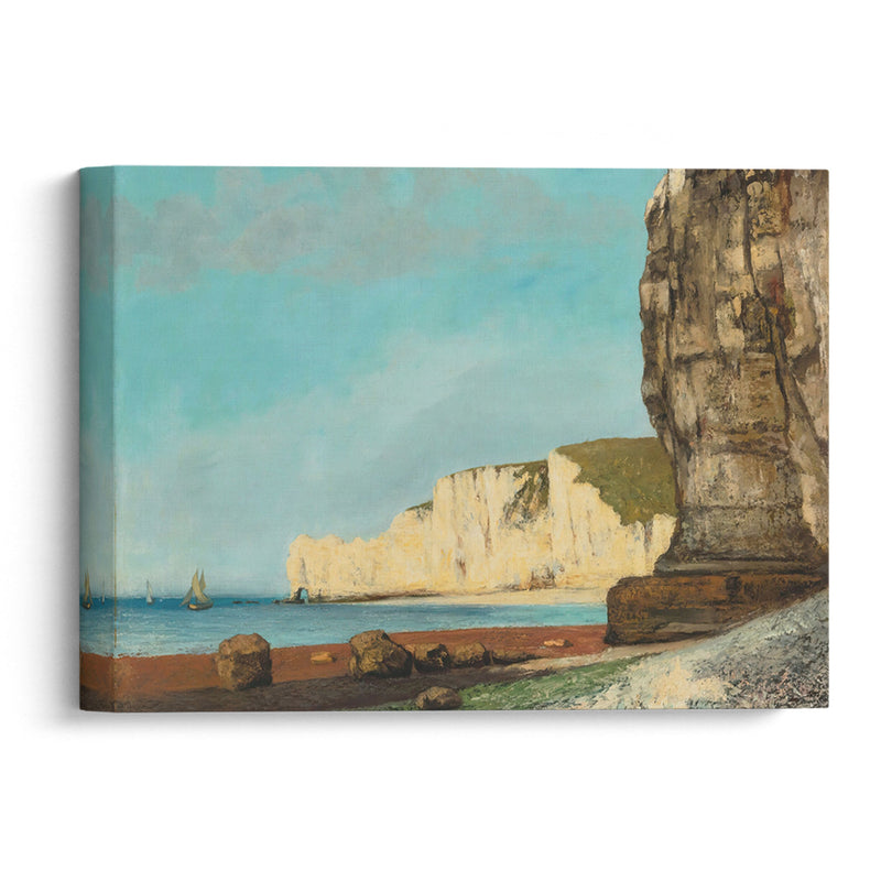 Étretat; Les Falaises (1870) - Gustave Courbet - Canvas Print