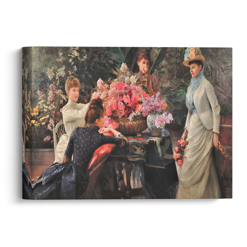Spring Flowers (1890) - Julius Leblanc Stewart - Canvas Print