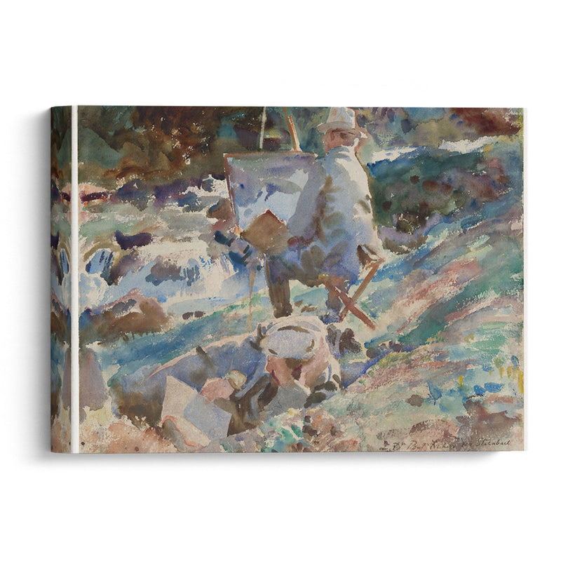 An Artist at His Easel (1914) - John Singer Sargent - Canvas Print