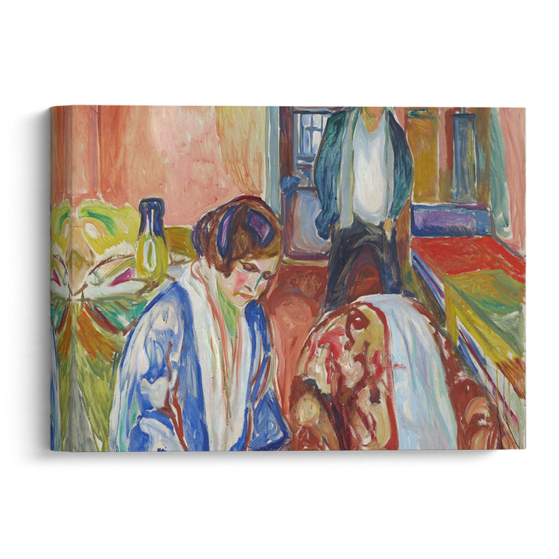 The Artist and his Model (1919–21) - Edvard Munch - Canvas Print