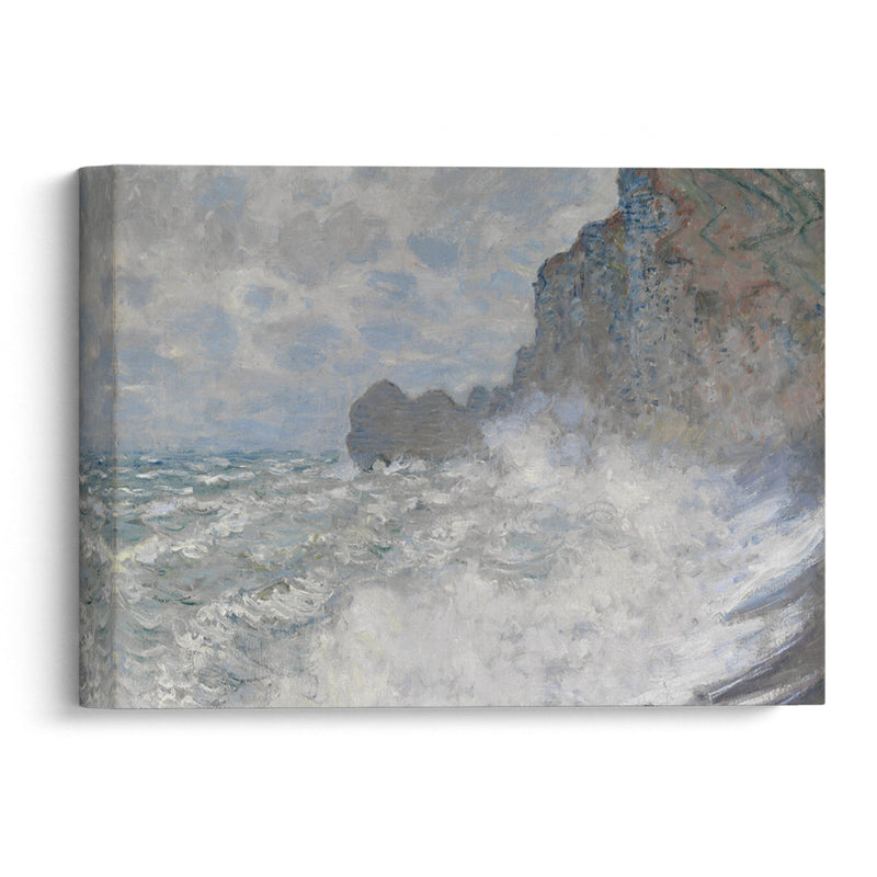 Rough weather at Étretat (1883) - Claude Monet - Canvas Print