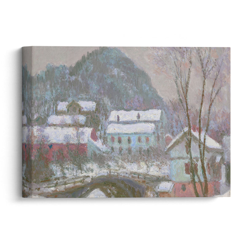 Sandviken, Norvège, effet de neige (1895) - Claude Monet - Canvas Print