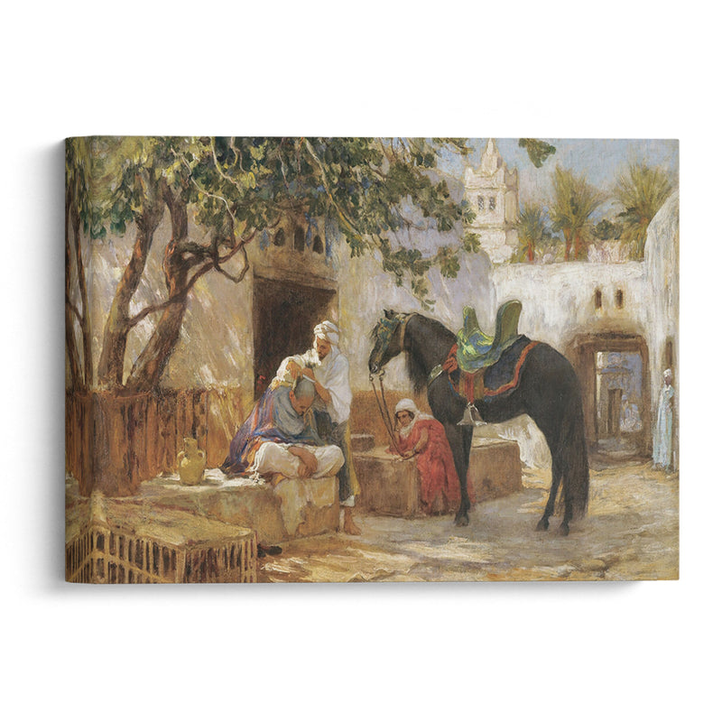 The Barber - Frederick Arthur Bridgman - Canvas Print