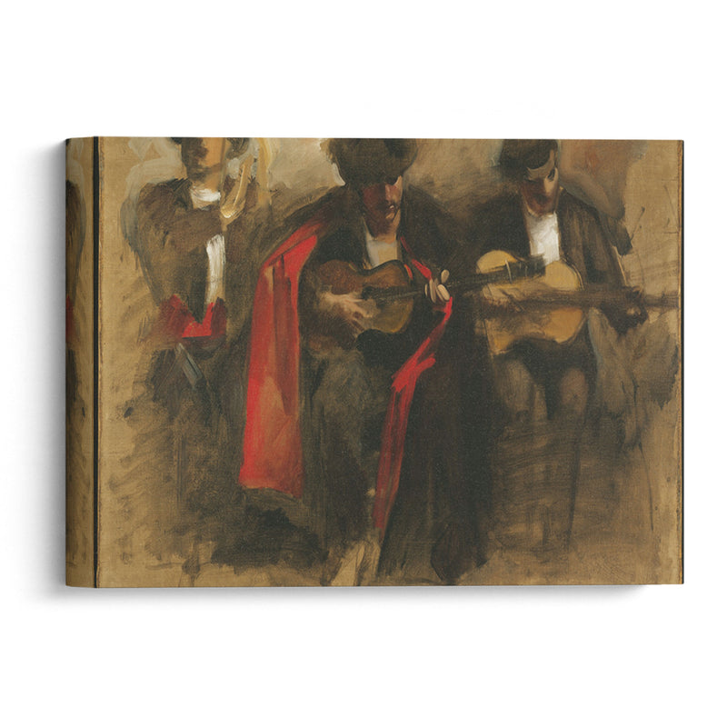 Study for Seated Musicians for ‘El Jaleo’ (circa 1882) - John Singer Sargent - Canvas Print