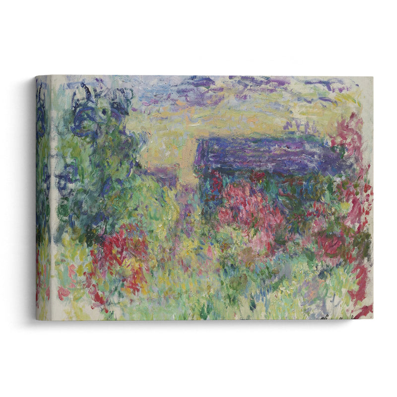 La Maison à travers les roses (circa 1925-26) - Claude Monet - Canvas Print