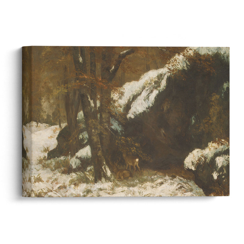 The Deer (ca. 1865) - Gustave Courbet - Canvas Print