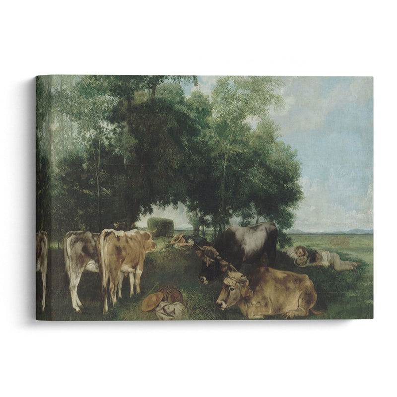 La Sieste Pendant La Saison Des Foins (1867-1868) - Gustave Courbet - Canvas Print