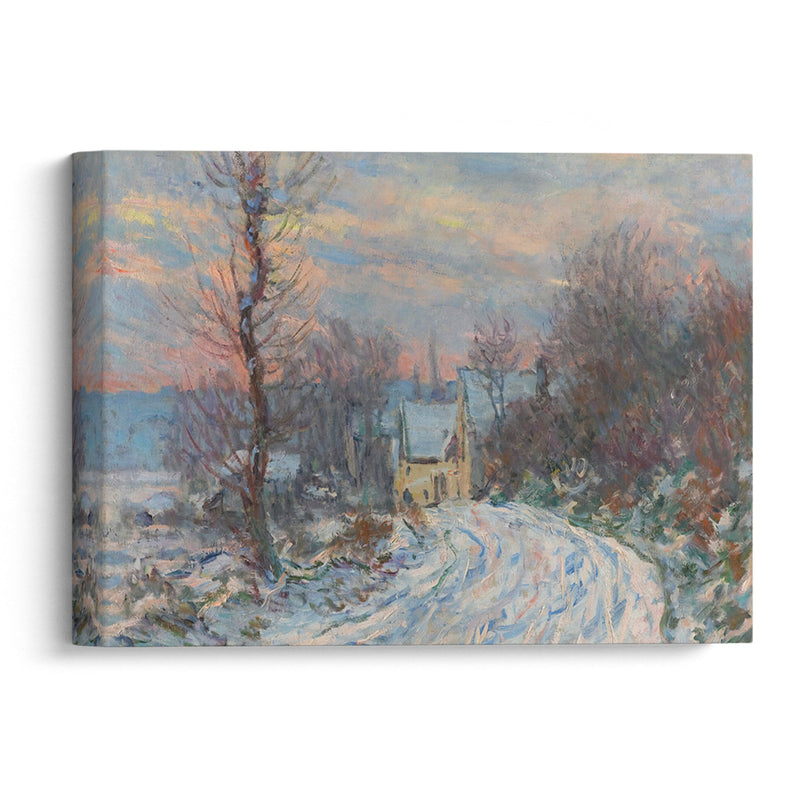 L’entrée De Giverny En Hiver (1885) - Claude Monet - Canvas Print