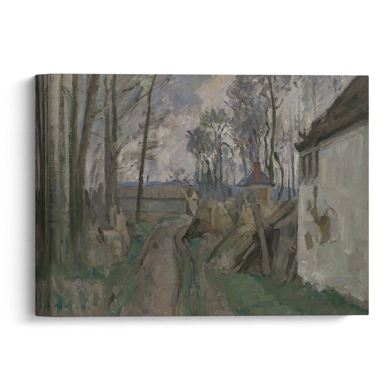 A Village Road near Auvers (1872–73) - Paul Cézanne - Canvas Print