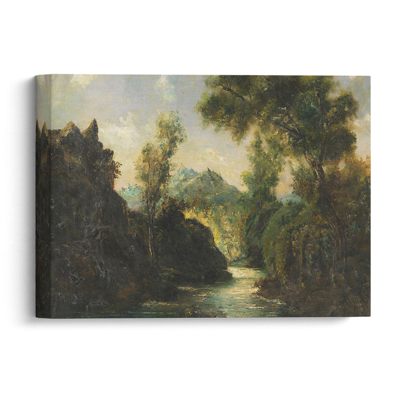 In the Swiss Alps (1875) - Gustave Courbet - Canvas Print