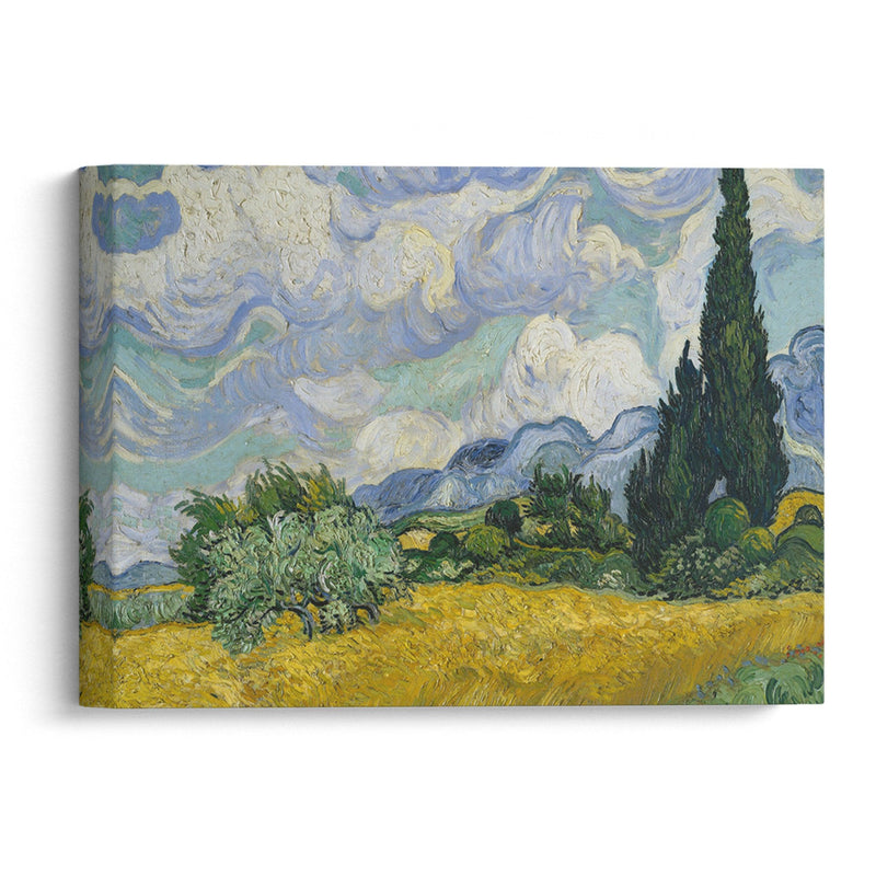 Wheat Field with Cypresses (1889) - Vincent van Gogh - Canvas Print - UAIO LMT