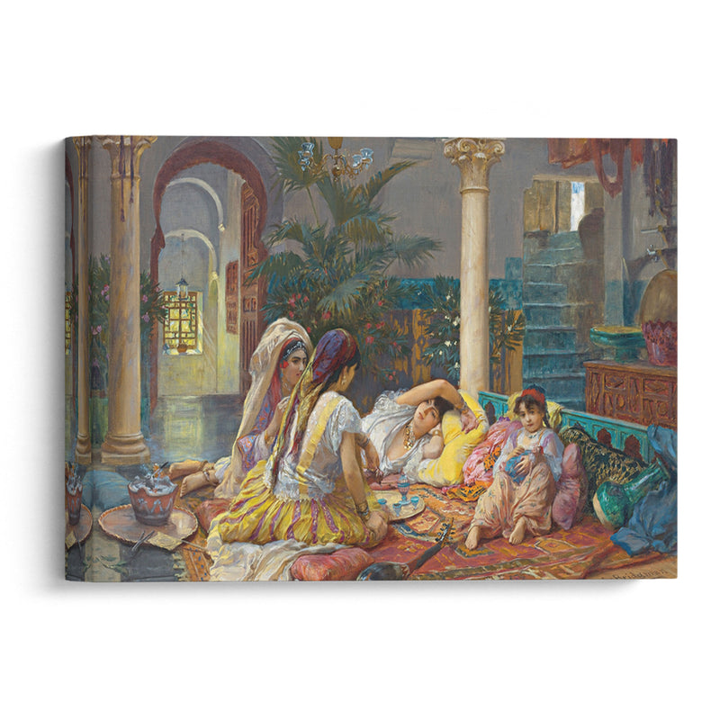 In The Harem (1894) - Frederick Arthur Bridgman - Canvas Print