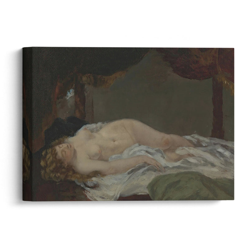 Femme Endormie - Gustave Courbet - Canvas Print