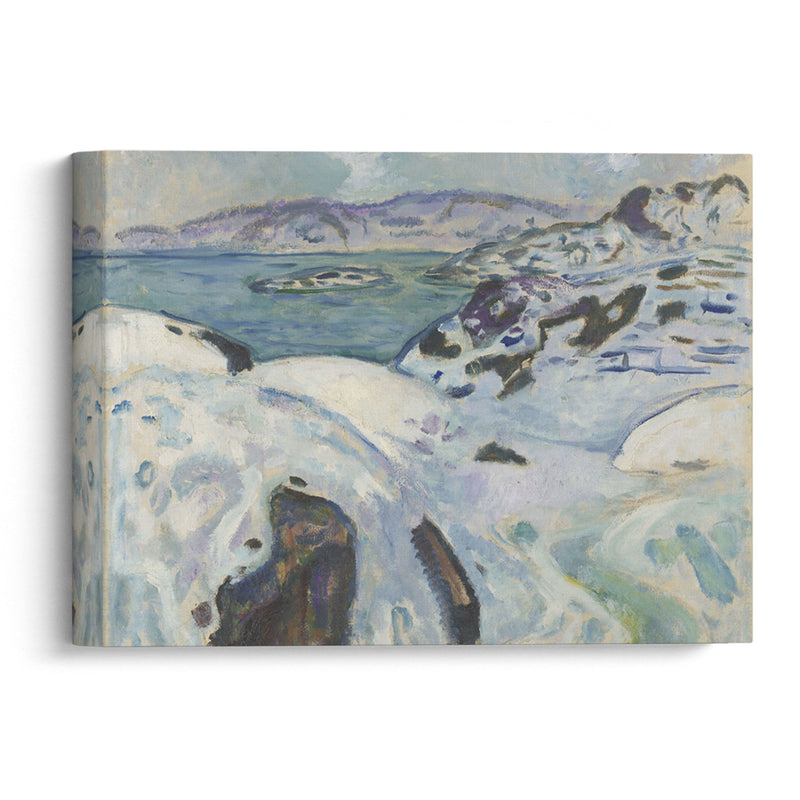 Winter on the Fiord (1915) - Edvard Munch - Canvas Print