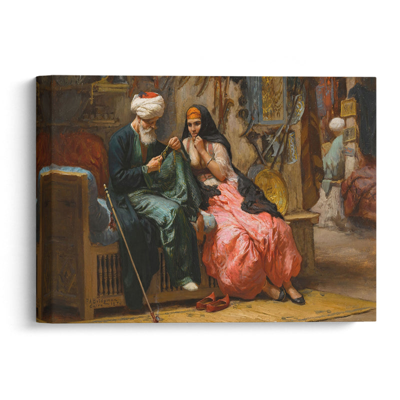 A Precious Jewel (1874) - Frederick Arthur Bridgman - Canvas Print