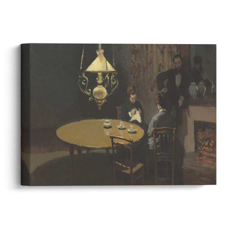 Interior, after Dinner (1868-1869) - Claude Monet - Canvas Print